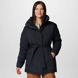 New Women's Columbia Ardenwood Novelty Down Parka Size L Black MSRP $190